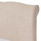 Baxton Studio Fannie Modern Style Beige Linen King Size Platform Bed 125-7013 - alternate 2